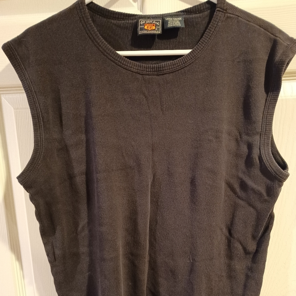 Route 66 black sleevless shirt large